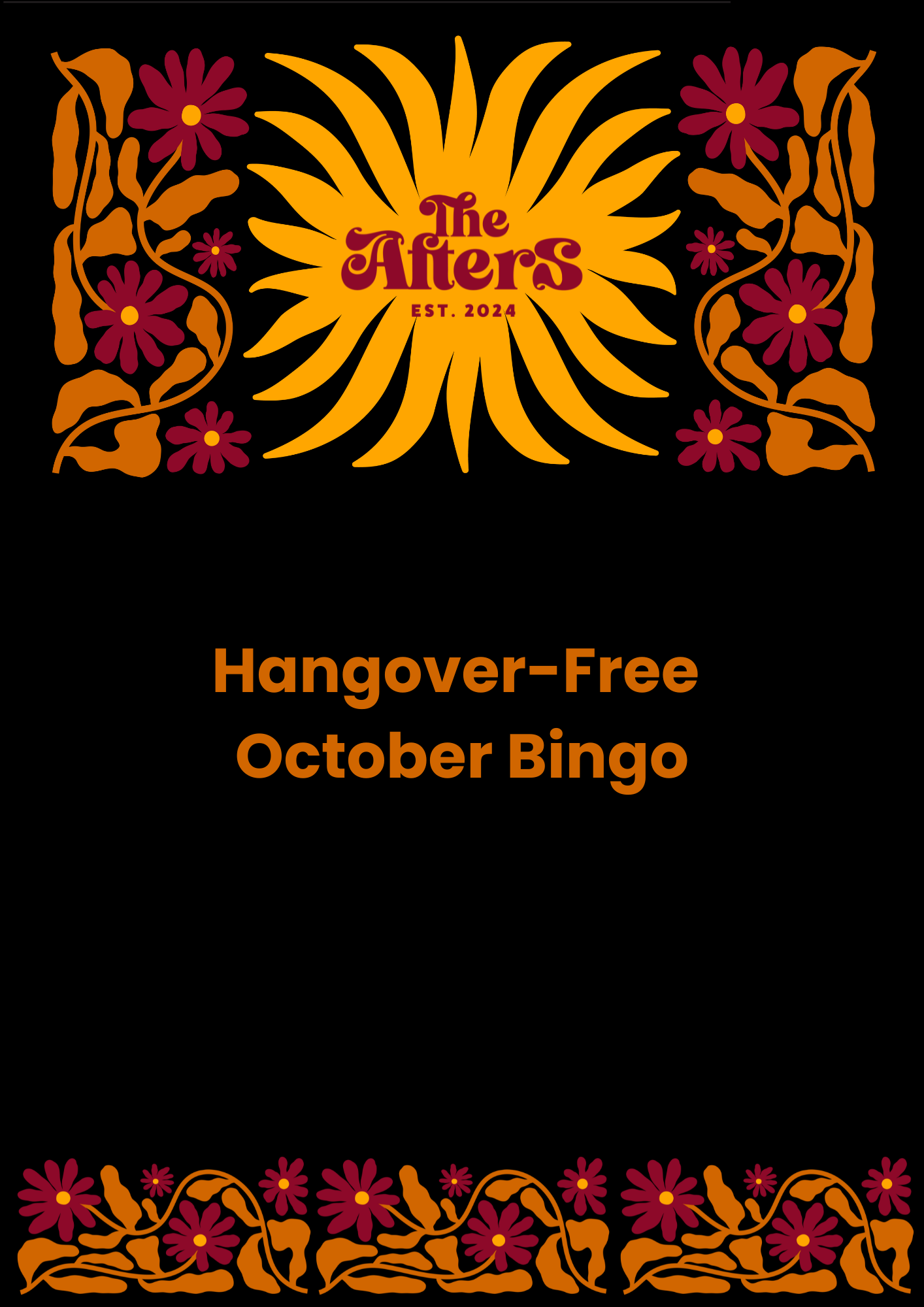 Hangover-Free October Bingo – Free Download